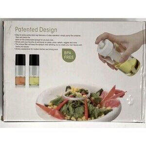 Patented Design 2/ Olive Oil & Vinegar Sprayer Cooking Kitchen Bottle